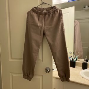 Brandy Melville John Galt Womens Brown Sweatpants - 1 Size